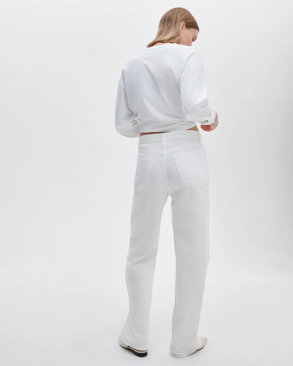 Rag & Bone - Logan Wide Featherweight Jean - White