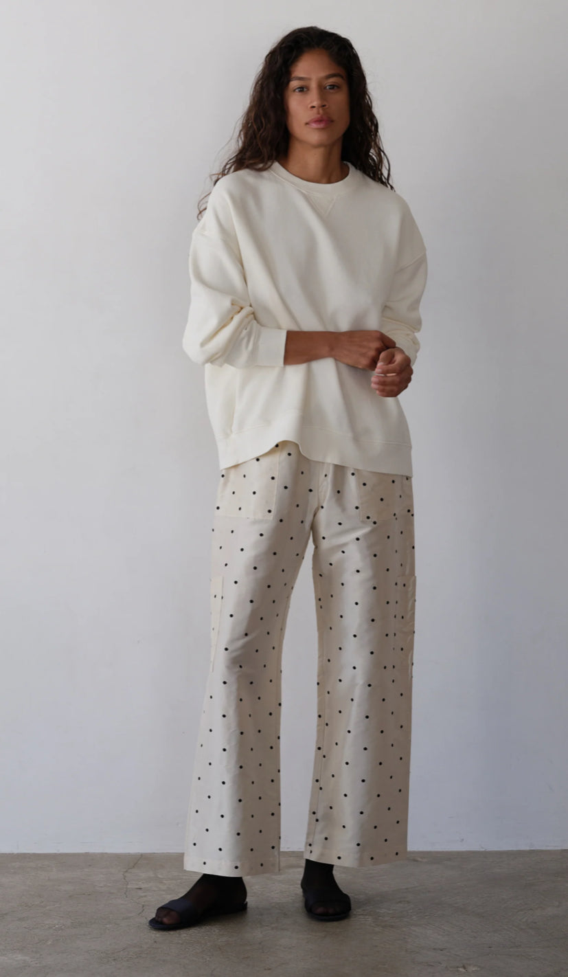 Donni - Eco Fleece Oversized Shirt - Cream