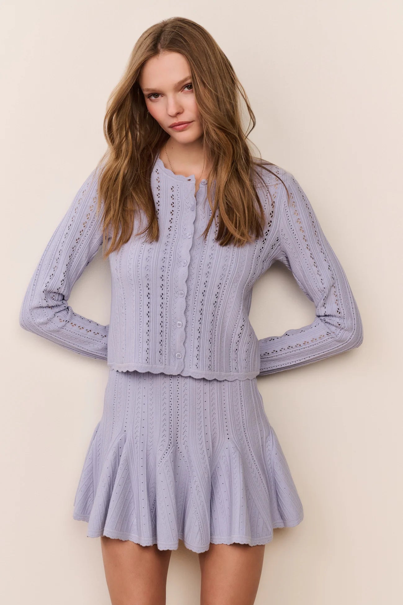 LOVESHACKFANCY - Periodt Cardigan - Moonwash