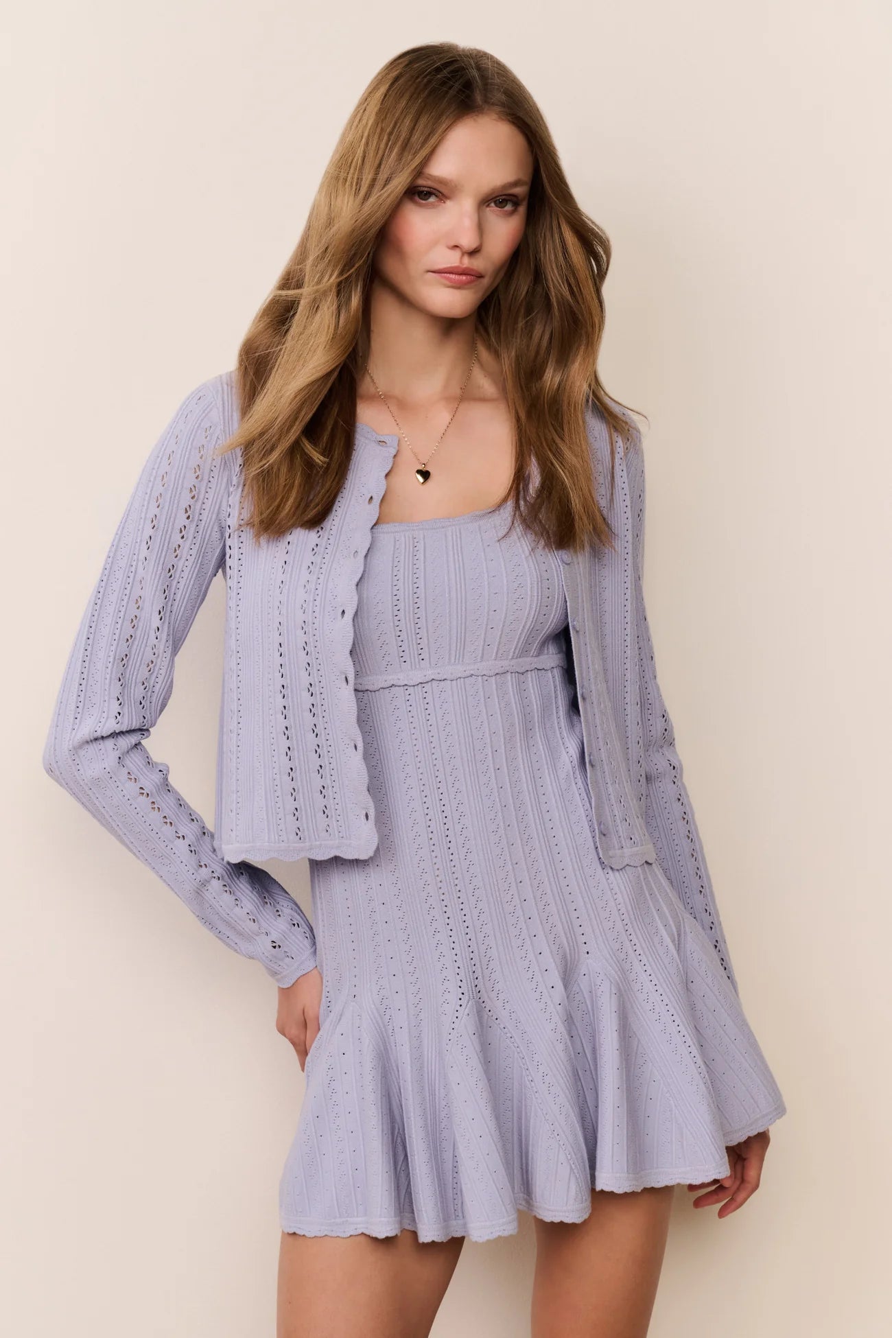 LOVESHACKFANCY - Periodt Cardigan - Moonwash