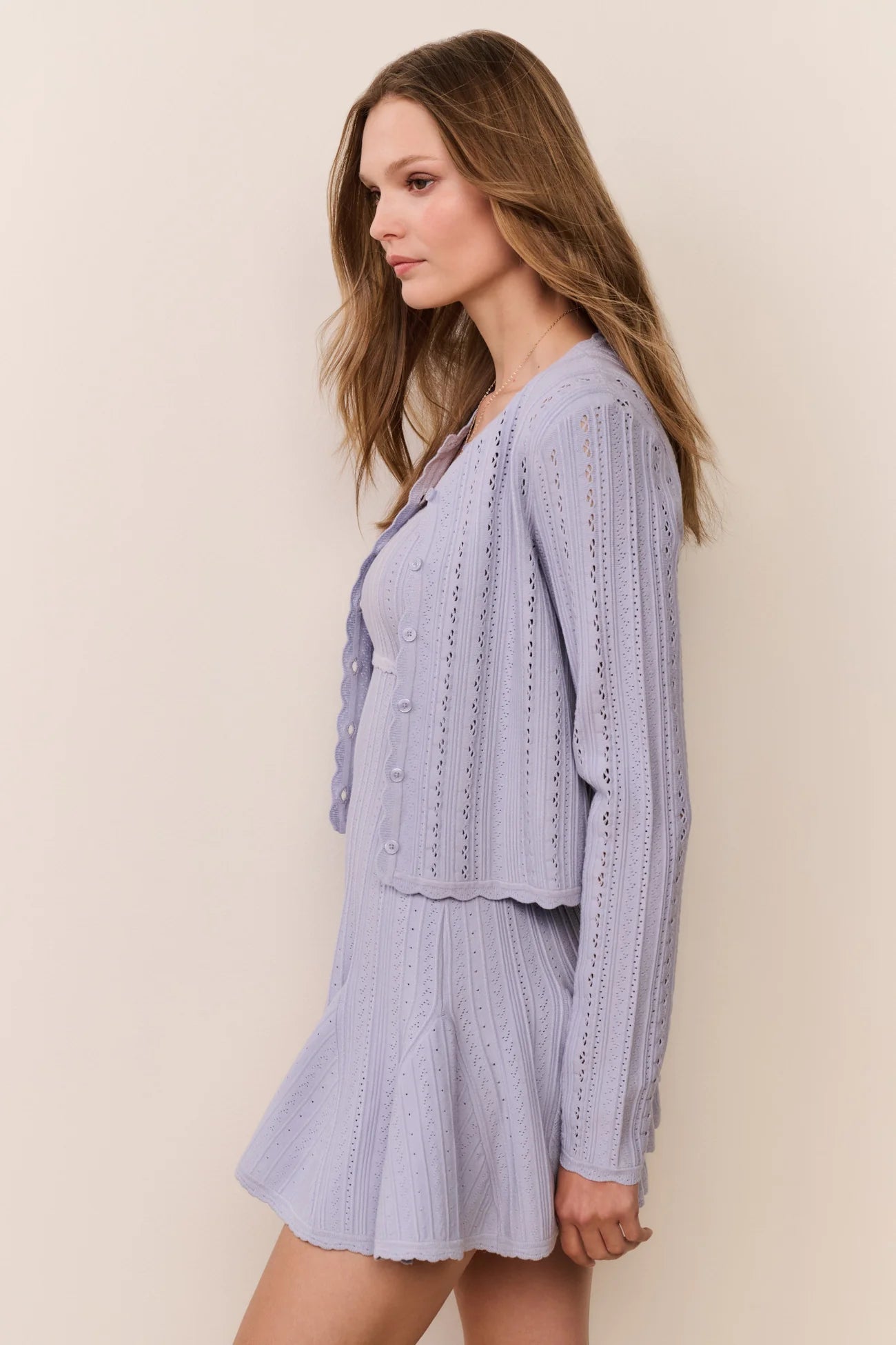 LOVESHACKFANCY - Periodt Cardigan - Moonwash