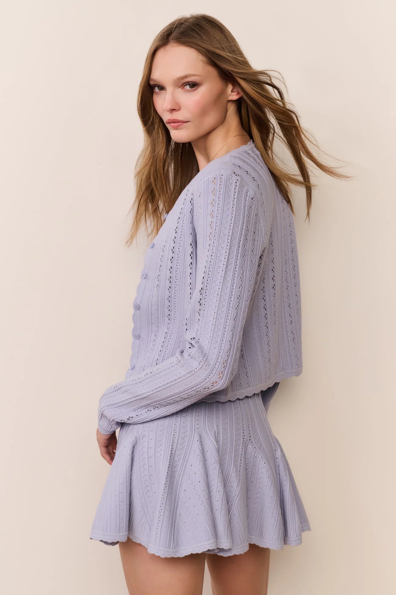 LOVESHACKFANCY - Periodt Cardigan - Moonwash