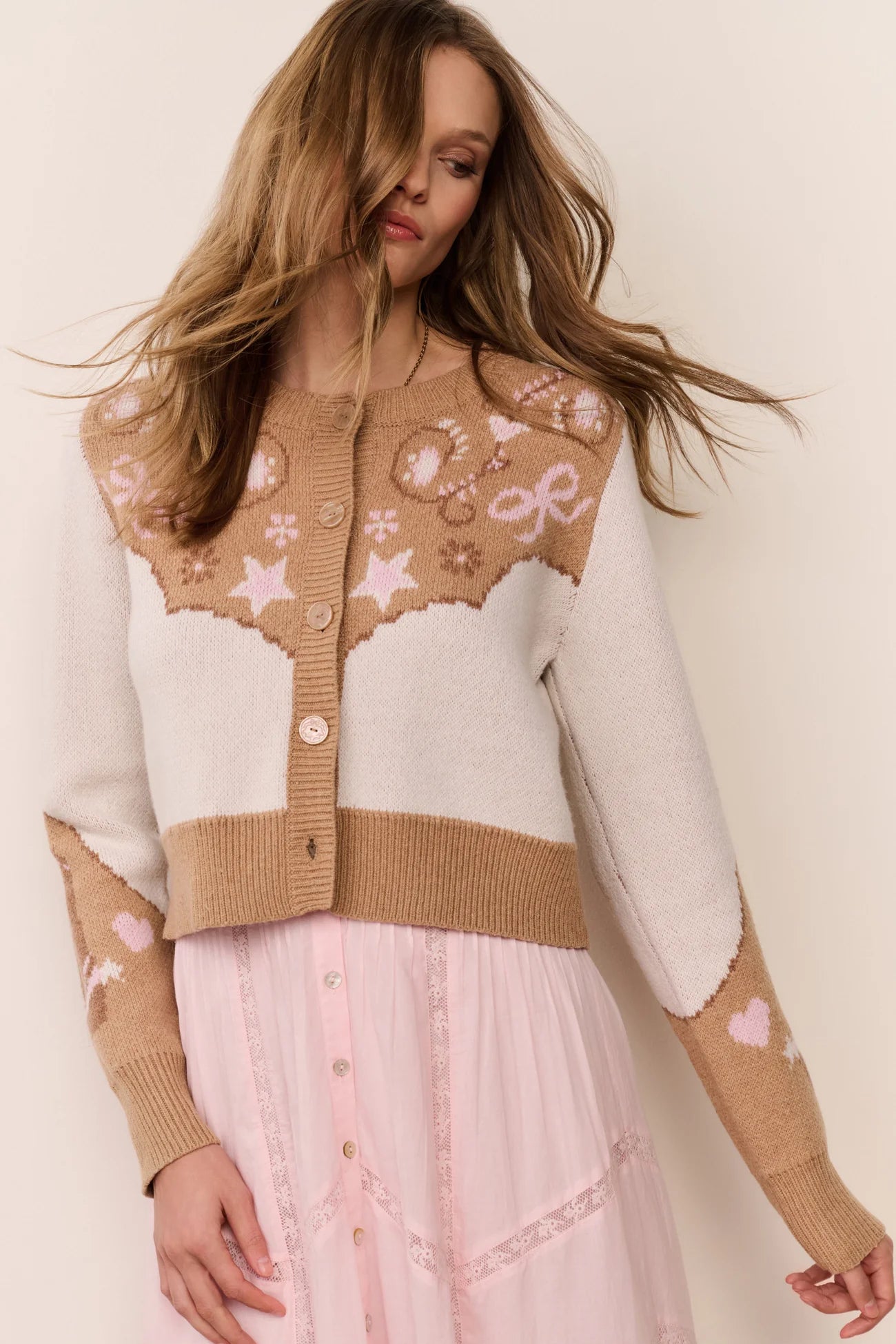 LOVESHACKFANCY - Leyah Saddle up Cardigan