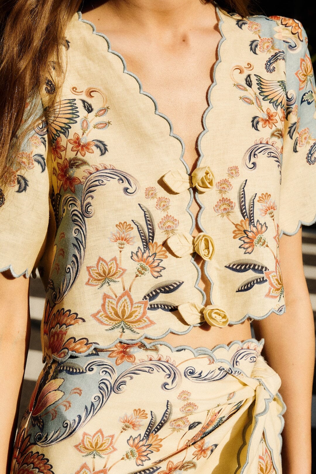FARM Rio - Boho Beauty Linen Top