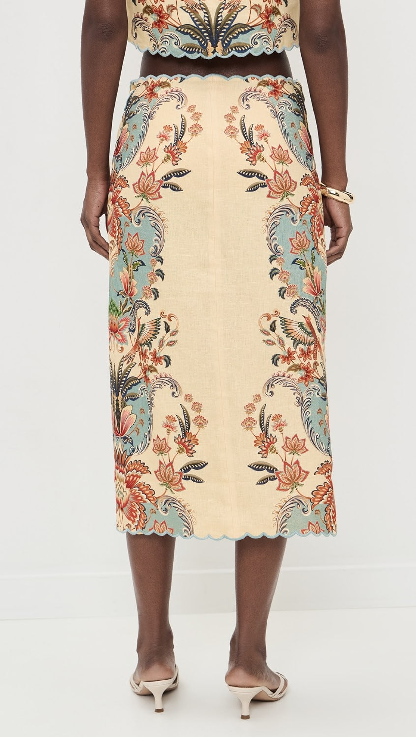 FARM Rio - Boho Beauty Butter Midi Skirt