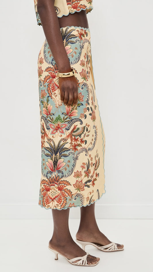 FARM Rio - Boho Beauty Butter Midi Skirt
