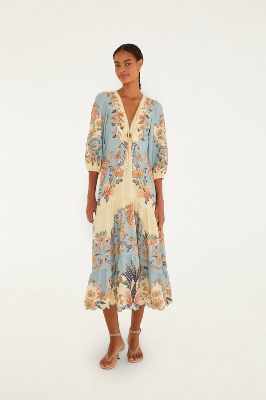 FARM Rio - Boho Beauty Butter Maxi Dress