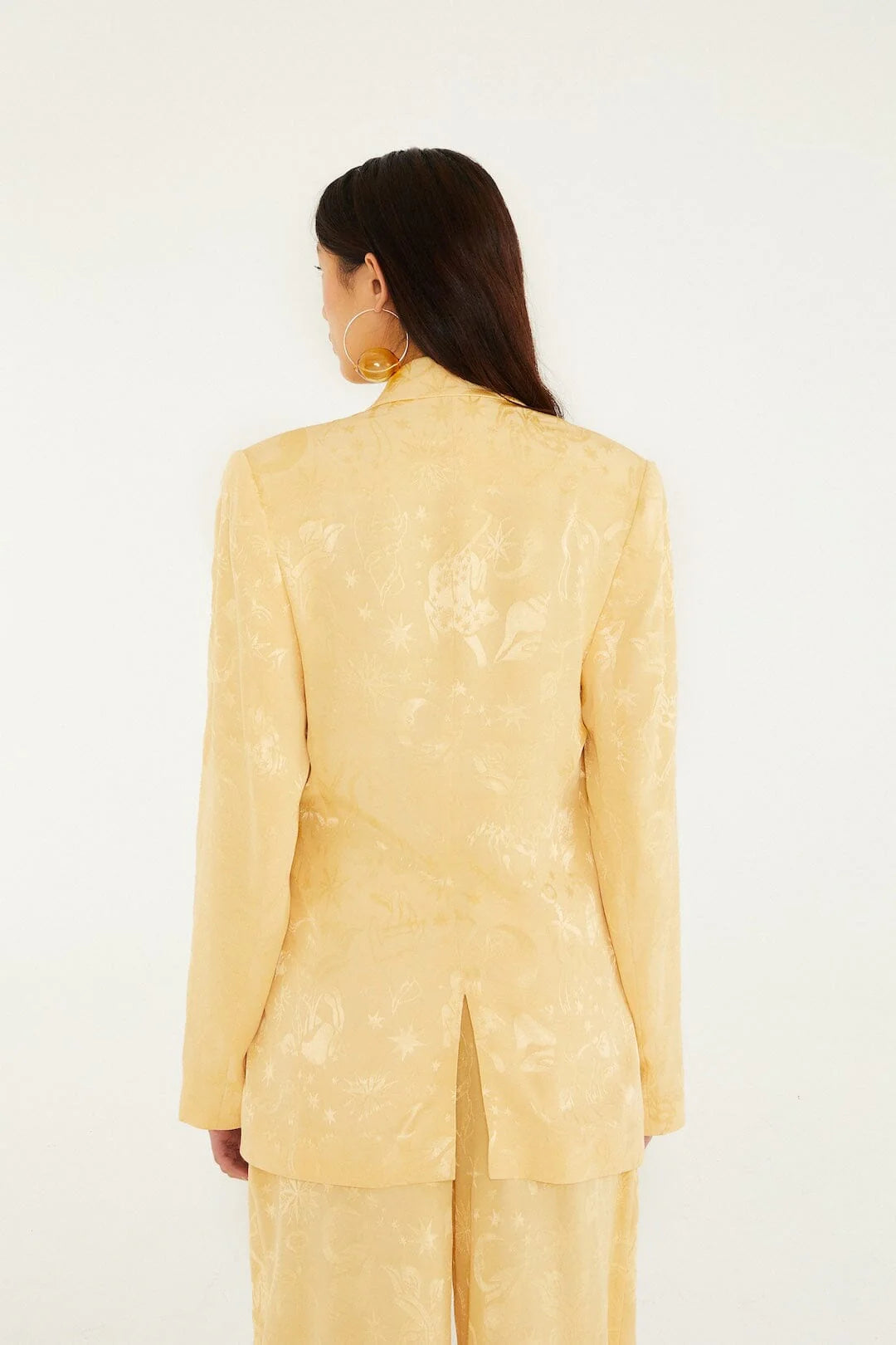 FARM Rio - Beige Notched Lapel Blazer