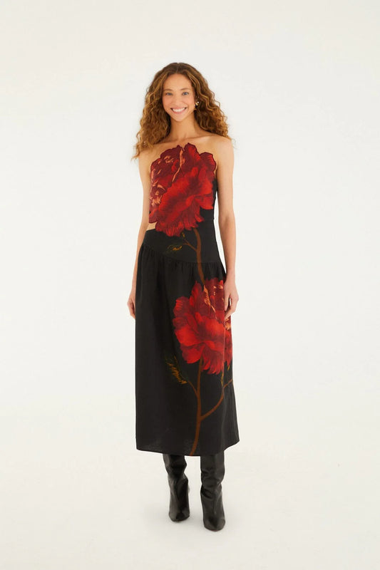 FARM Rio - Rosalia Artisanal Midi Dress