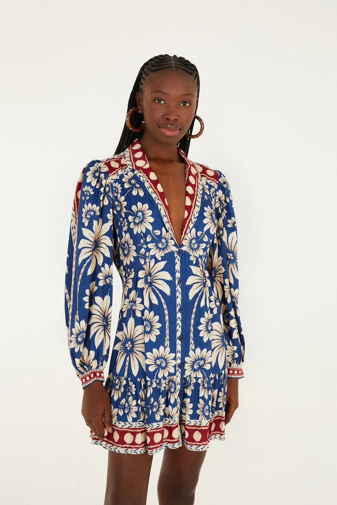 FARM Rio - Luna Blue Mini Dress