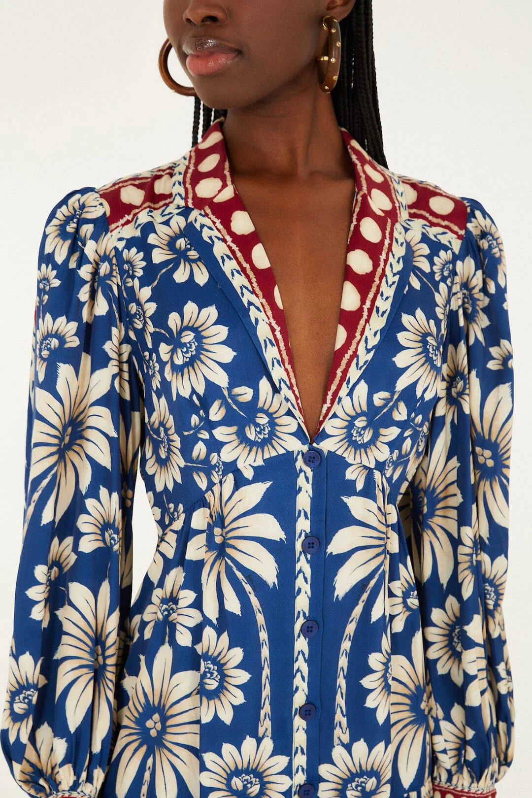 FARM Rio - Luna Blue Mini Dress