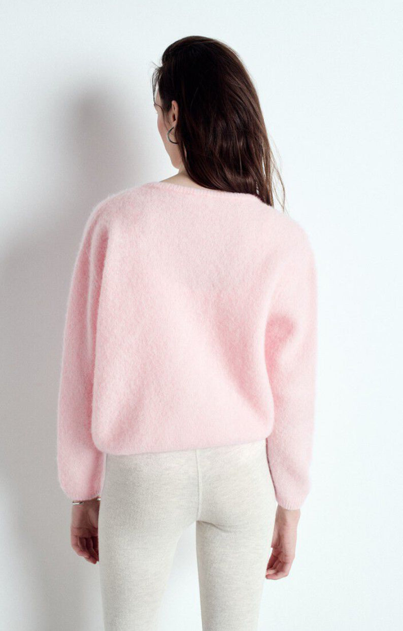 American Vintage - Vitow Cardigan - Sugared Almond Melange