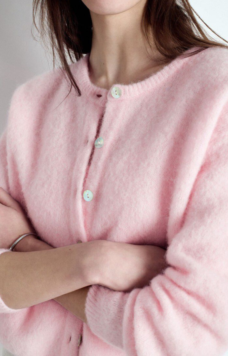 American Vintage - Vitow Cardigan - Sugared Almond Melange