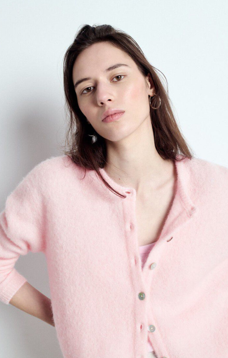 American Vintage - Vitow Cardigan - Sugared Almond Melange