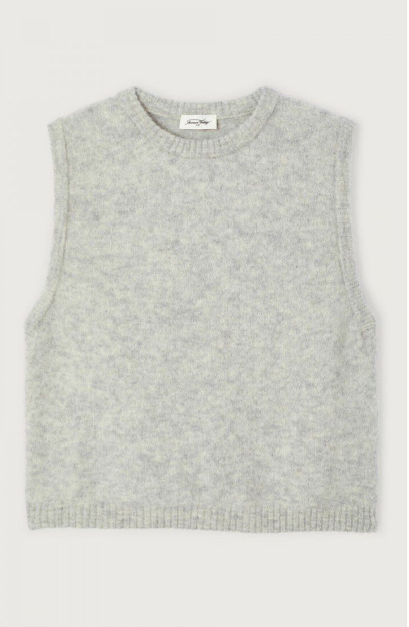 American Vintage - Vitow Sleeveless Jumper - Heather Grey