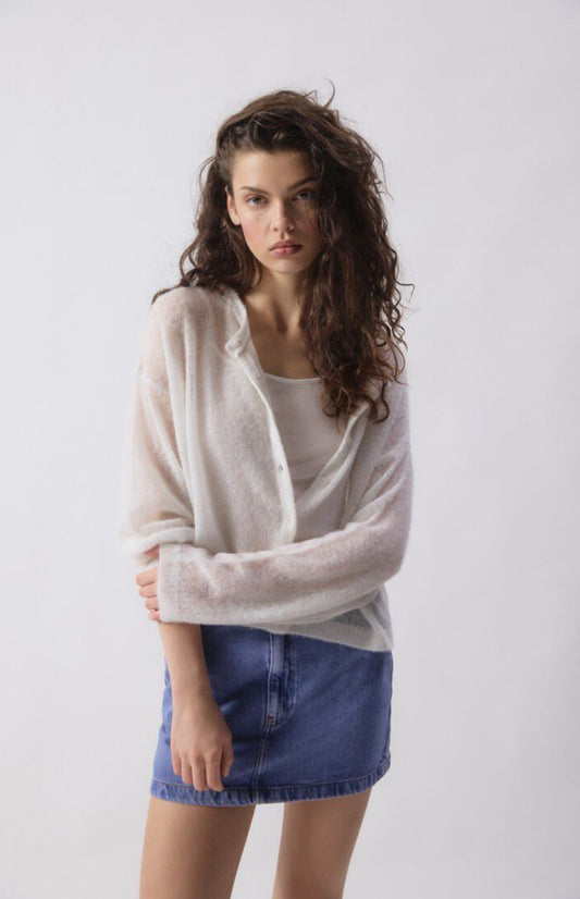 American Vintage - Bodyrow Cardigan - Polar Melange