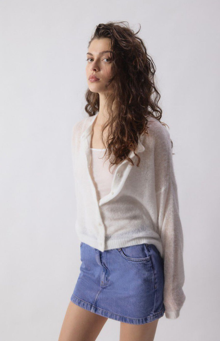 American Vintage - Bodyrow Cardigan - Polar Melange