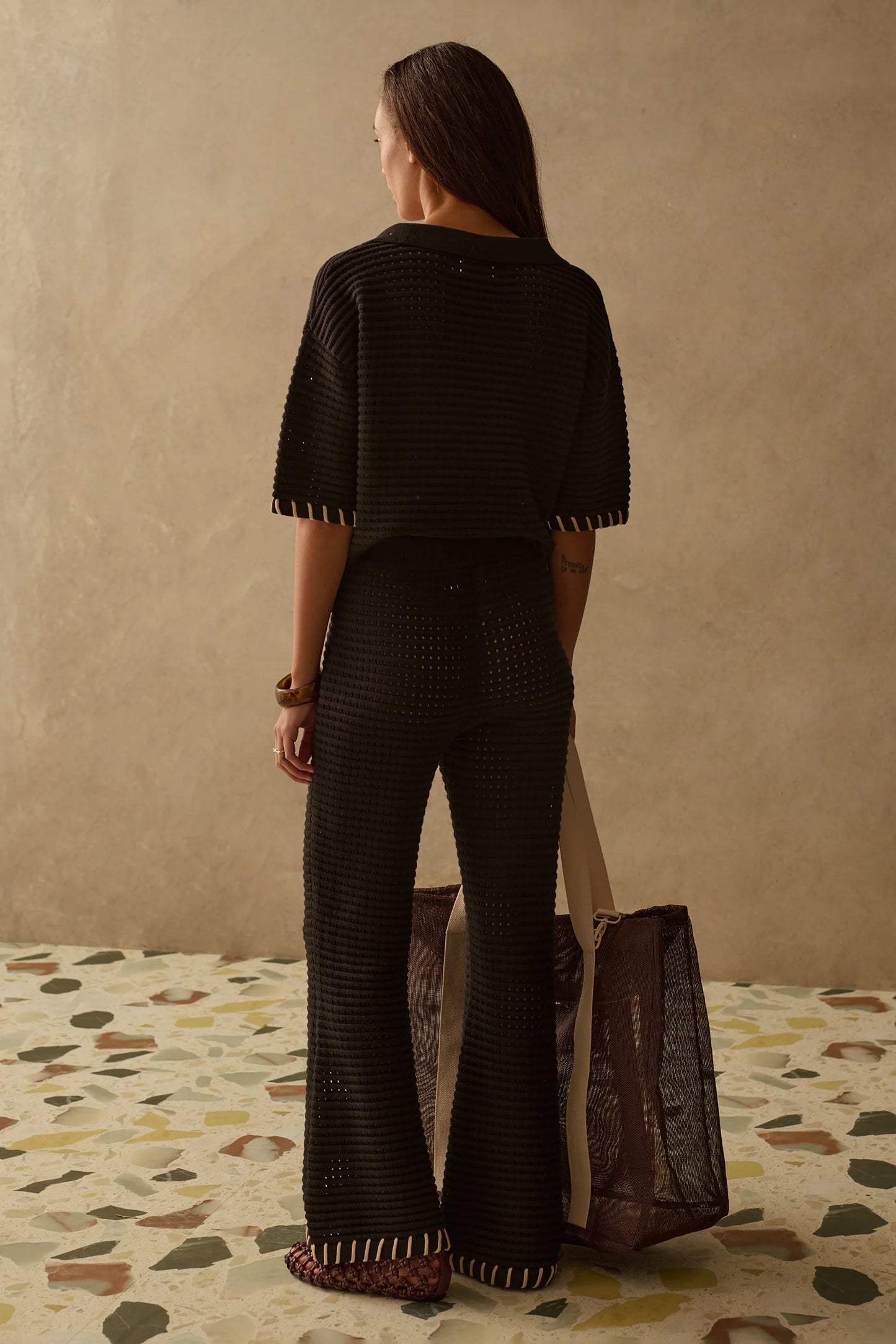 Sancia - The Reid Knit Pants - Ebony