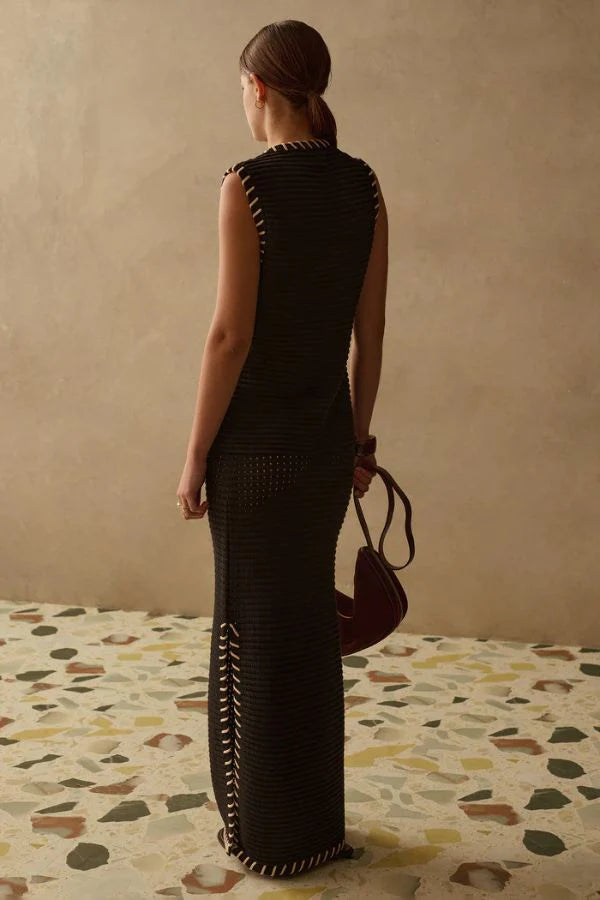 Sancia - The Thea Knit Vest - Ebony