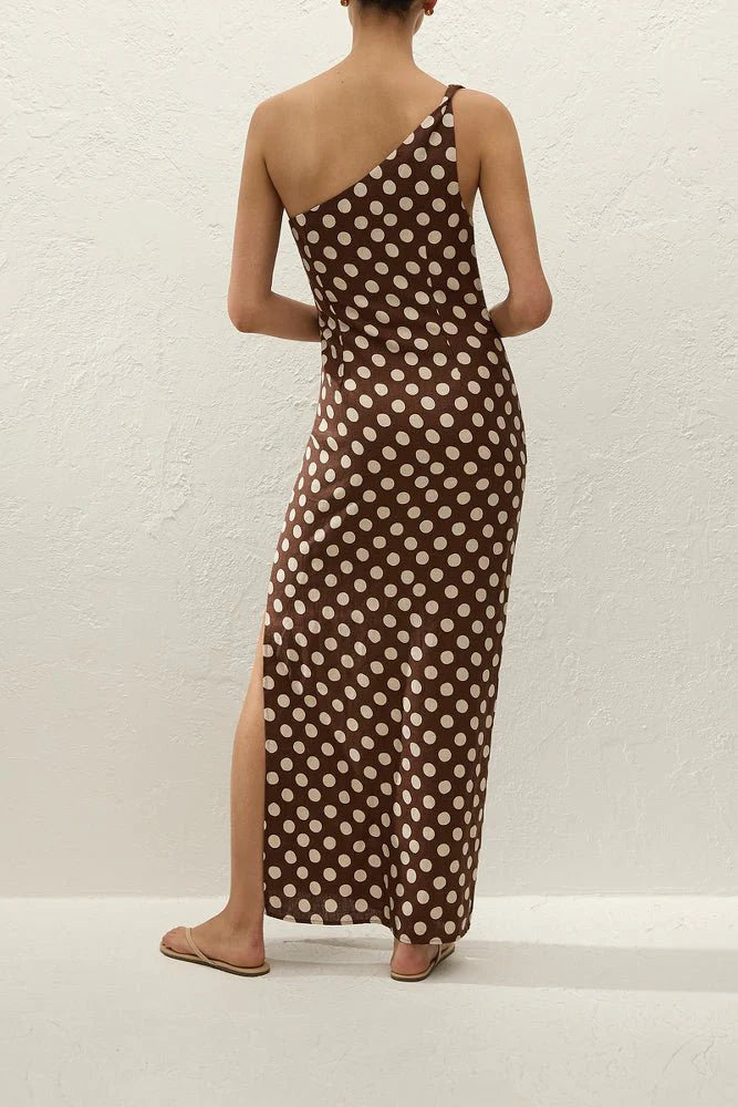 Faithfull the Brand - Simona Maxi Dress - Cioccolato Dot