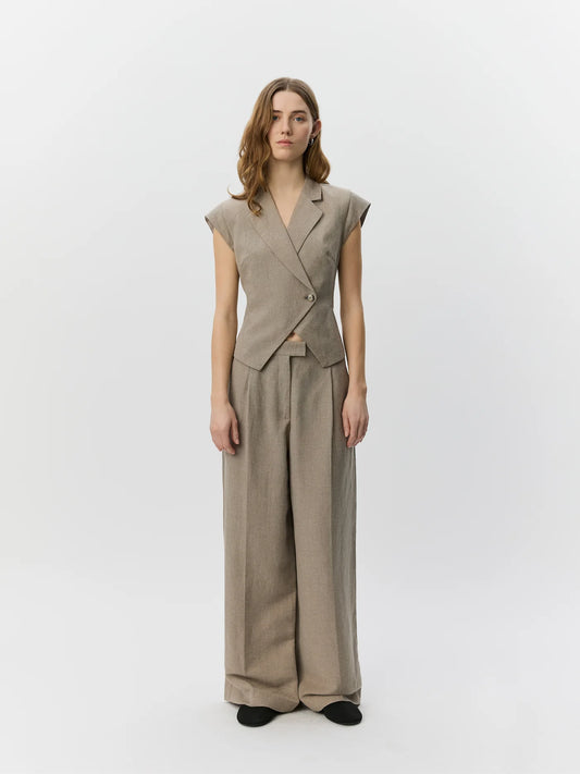 Sofie Schnoor - Majsesw Linen Cap Sleeve Blazer