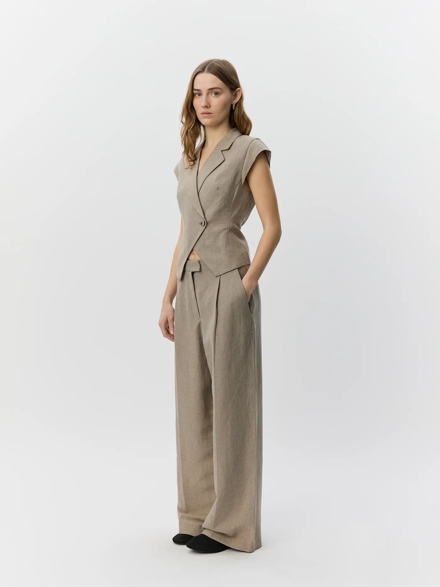 Sofie Schnoor - Majsesw Linen Cap Sleeve Blazer