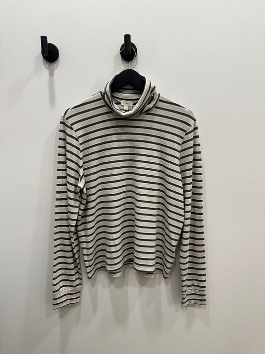 Donni - The Stripe Jersey Turtleneck - Oatmeal