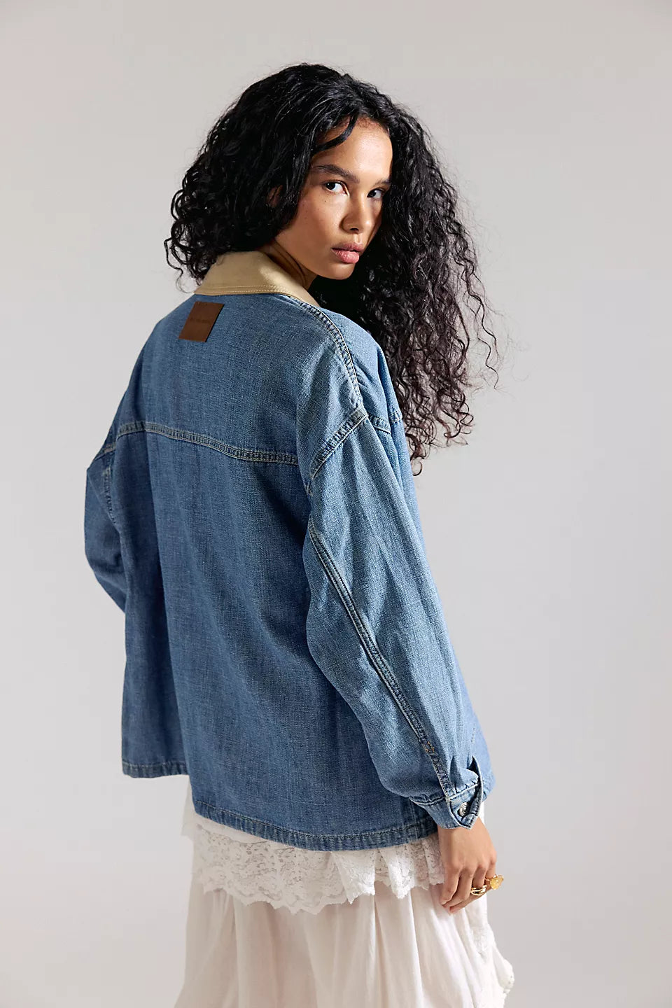 Free People - Lemon Denim Jacket - Berry Blues