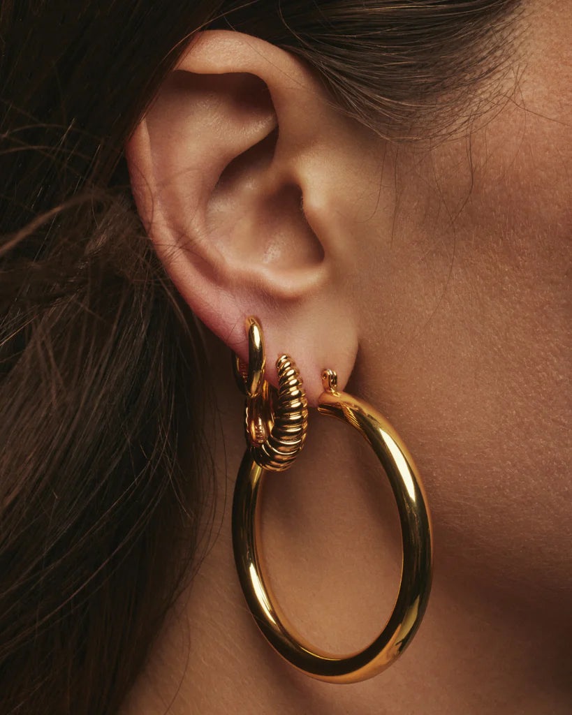 LUV AJ - The Ridged Marbella Hoops