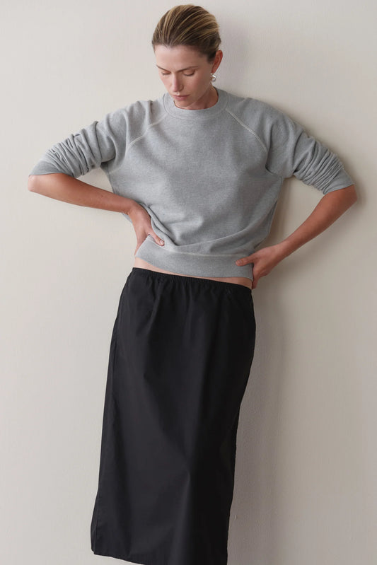 Donni - Eco-Contrast Sweatshirt - Grey/Cream