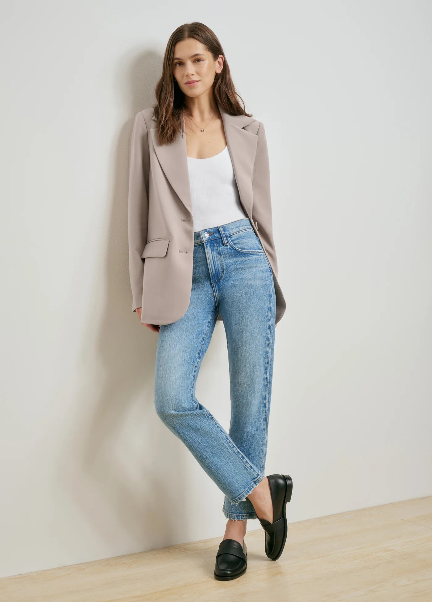 Favorite Daughter - The Favorite Oversized Blazer - Soft Taupe