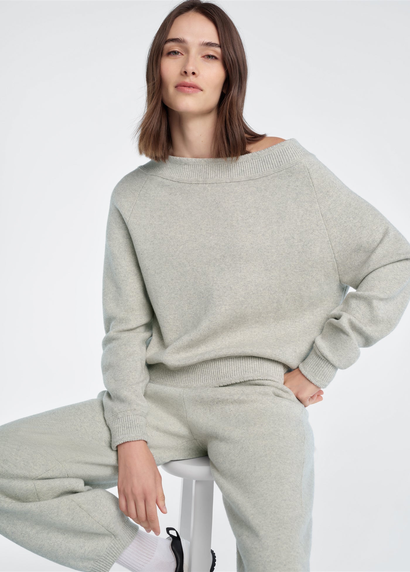 Favorite Daughter - Fatigue Sisters Off Shoulder Sweater