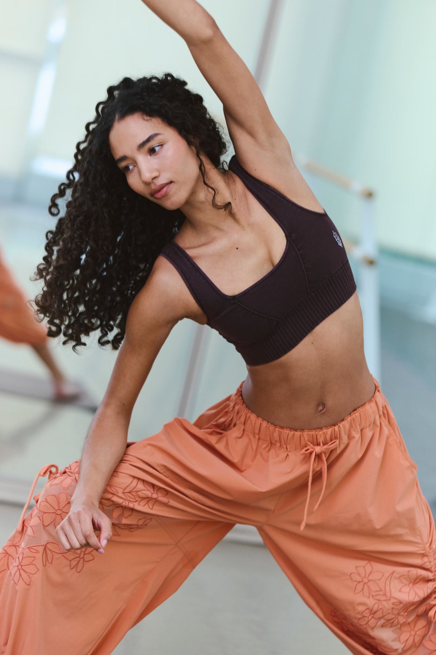 FP Movement - Good Karma Square Neck Bra - Washed Chocolate