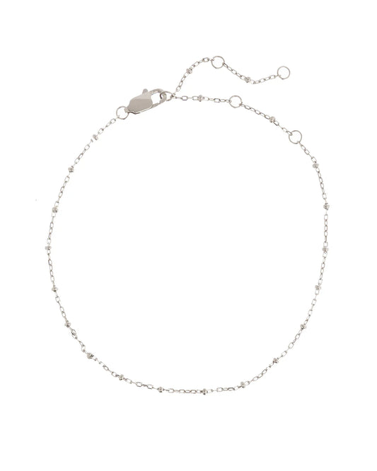 LUV AJ - Mondays at Teddy’s Anklet - Silver