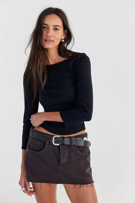 Free People - Lainey Low Rise Mini Skirt