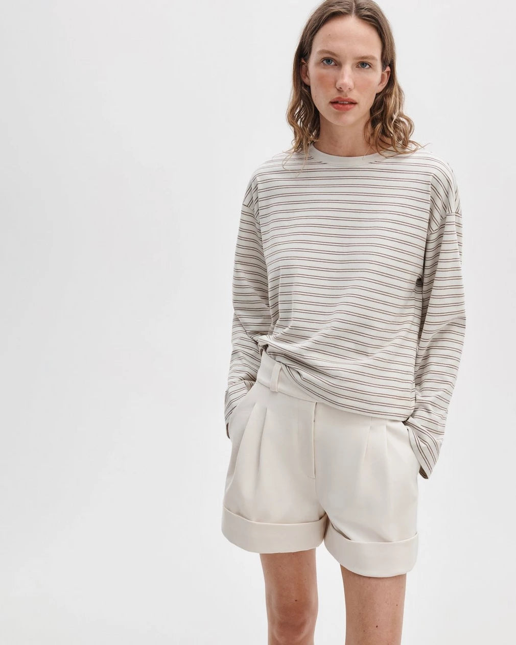 Rag & Bone - Kelly Boxy Long Sleeve - Copper Multi
