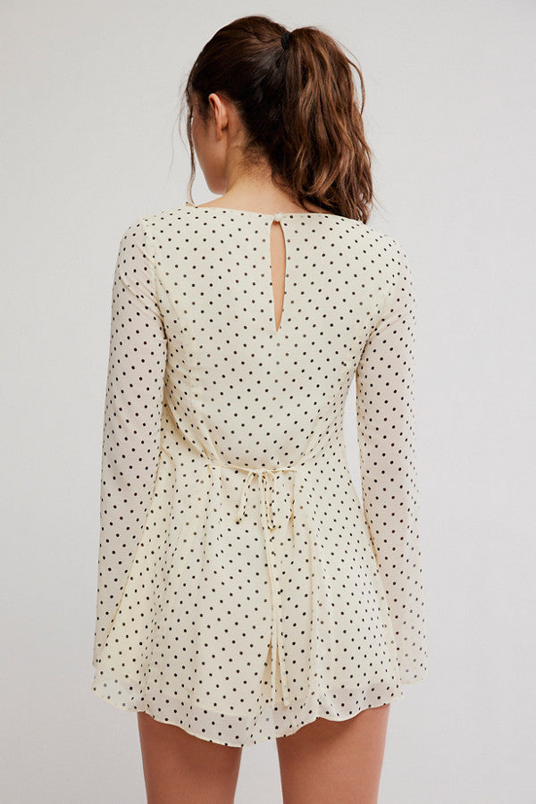 Free People - Jolie Printed Mini Dress - Dot Combo