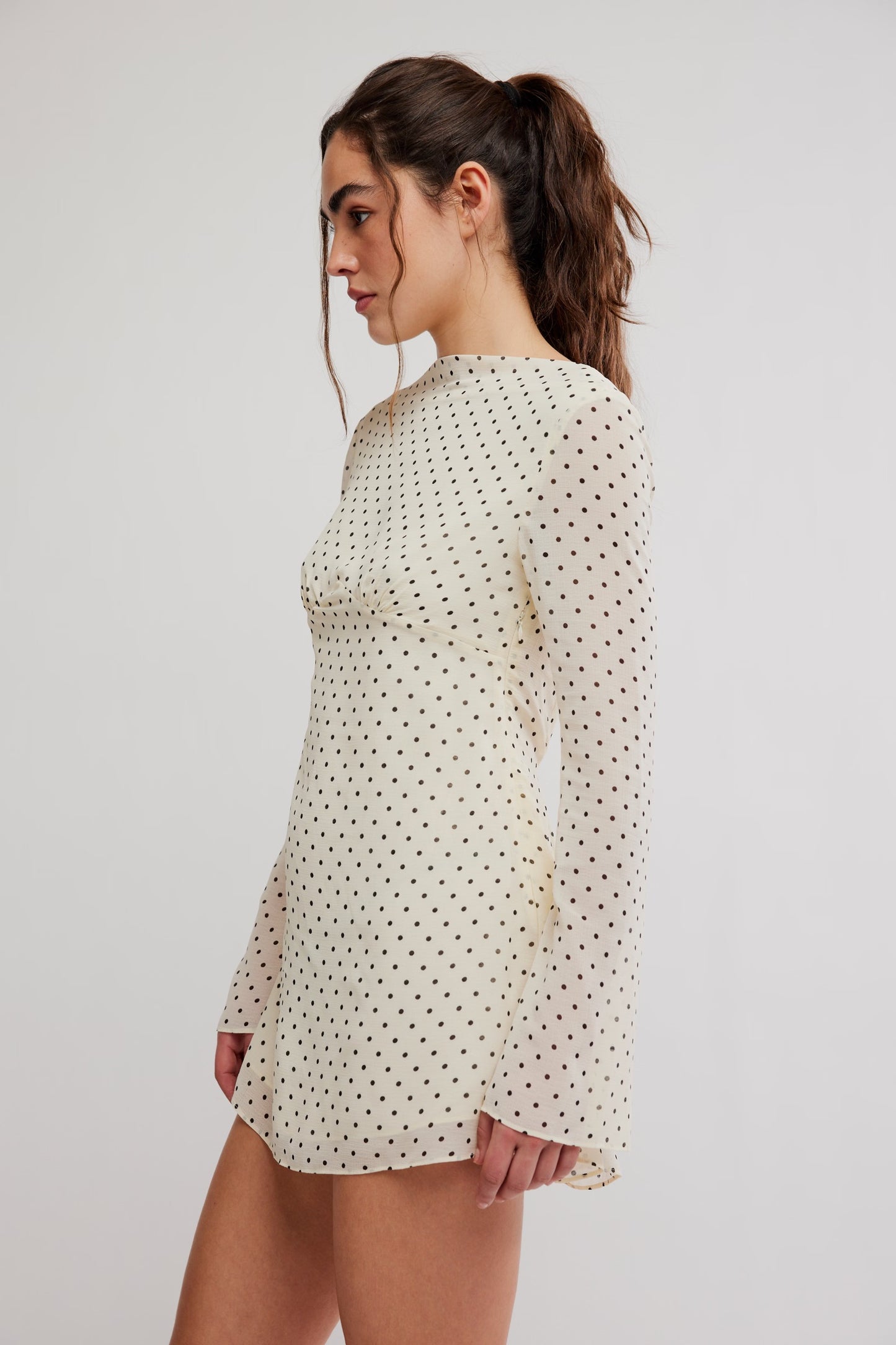 Free People - Jolie Printed Mini Dress - Dot Combo