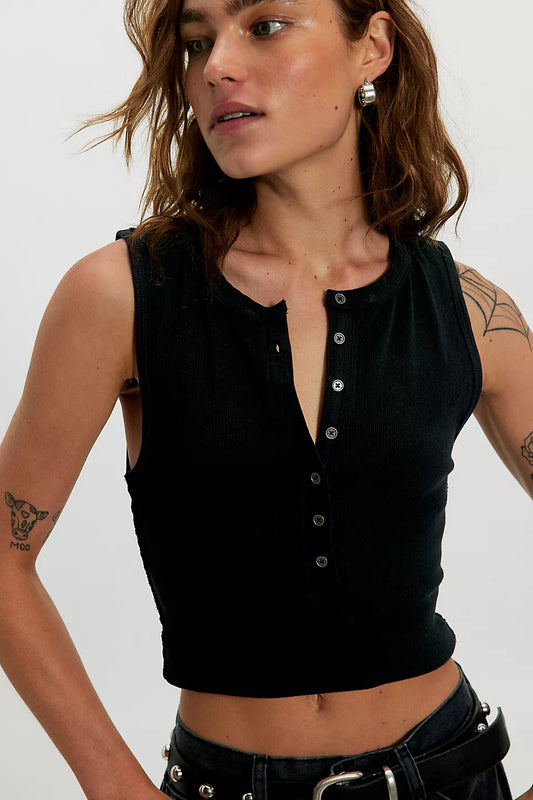 Free People - Jamie Henley Tank - Black
