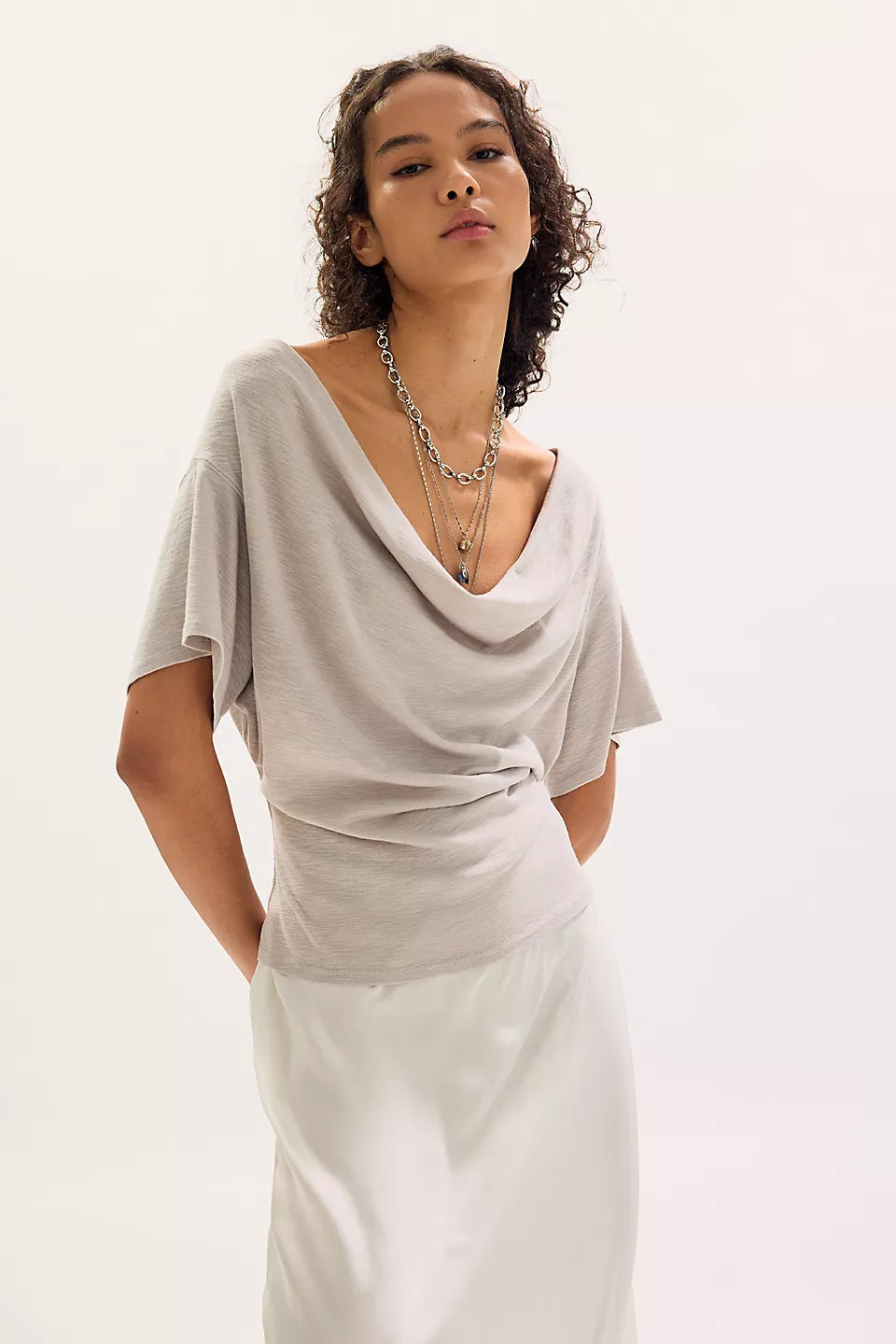Free People - Waterfall Cowl - Grey