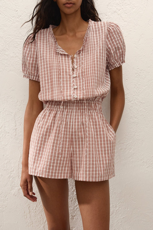 Faithfull the Brand - Emilie Playsuit - Paloma Check