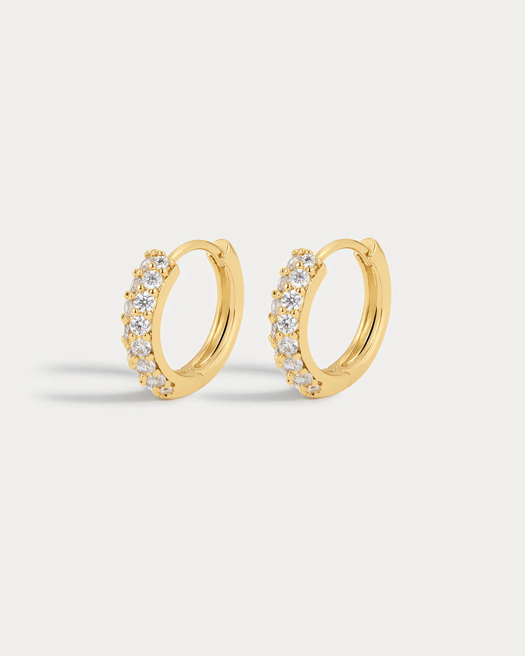 LUV AJ - Baby Pave Huggies Gold