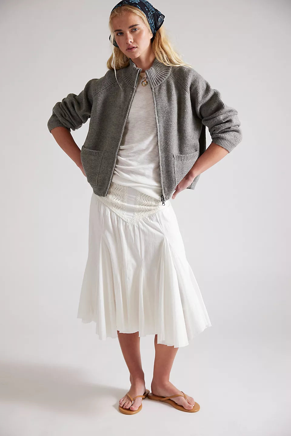 Free People - On It Zip-Up Cardigan