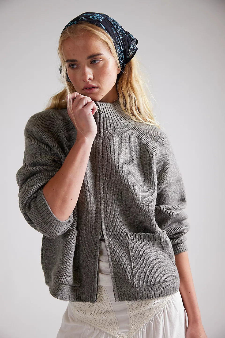 Free People - On It Zip-Up Cardigan
