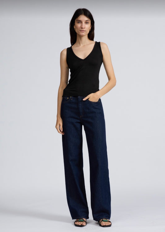 Rag & Bone - Knit V-Neck Tank - Black