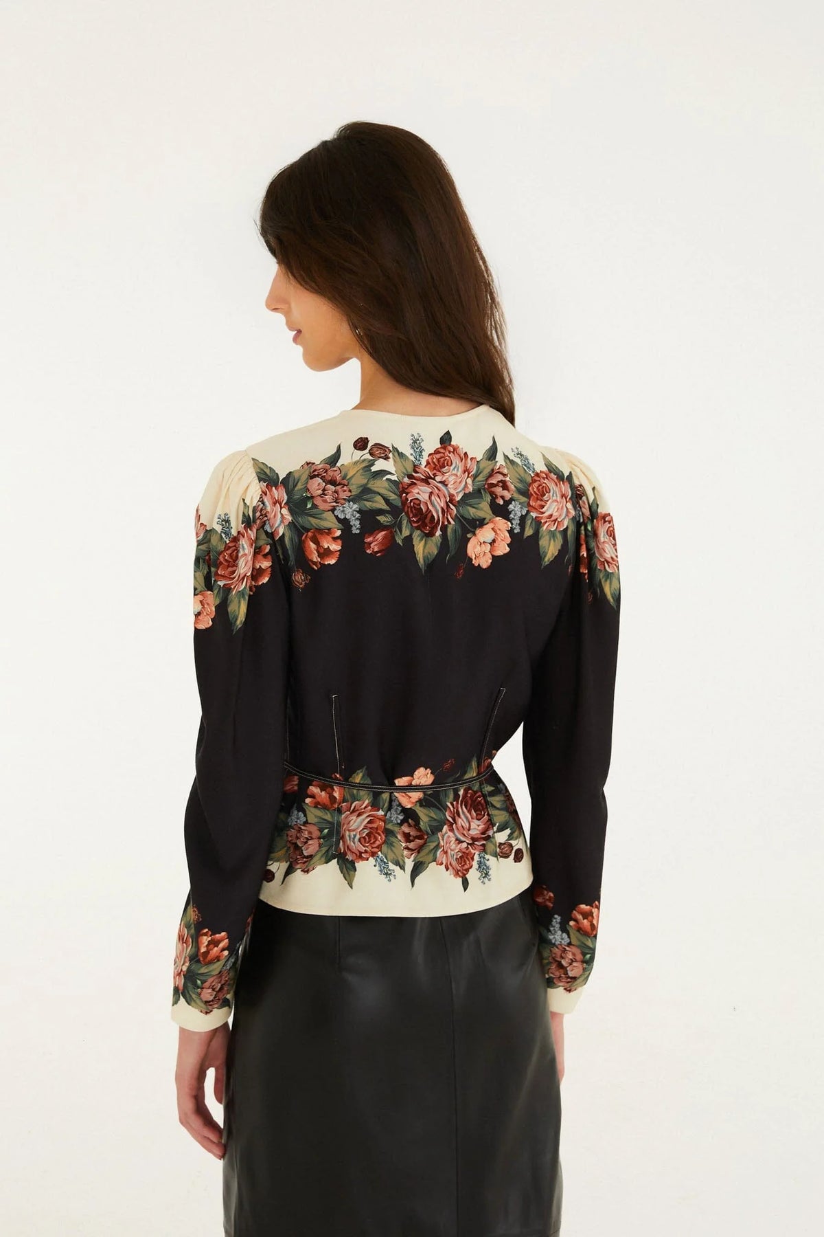 FARM Rio - Winter Floral Wrap Blouse