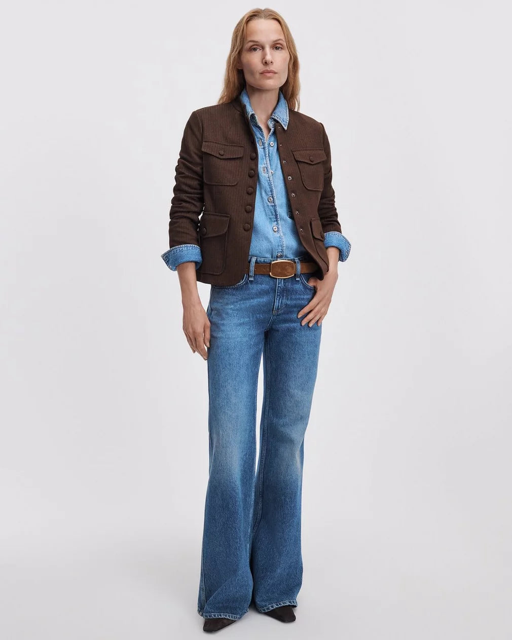 Rag & Bone - Josie Relaxed Flare Jean - Flora