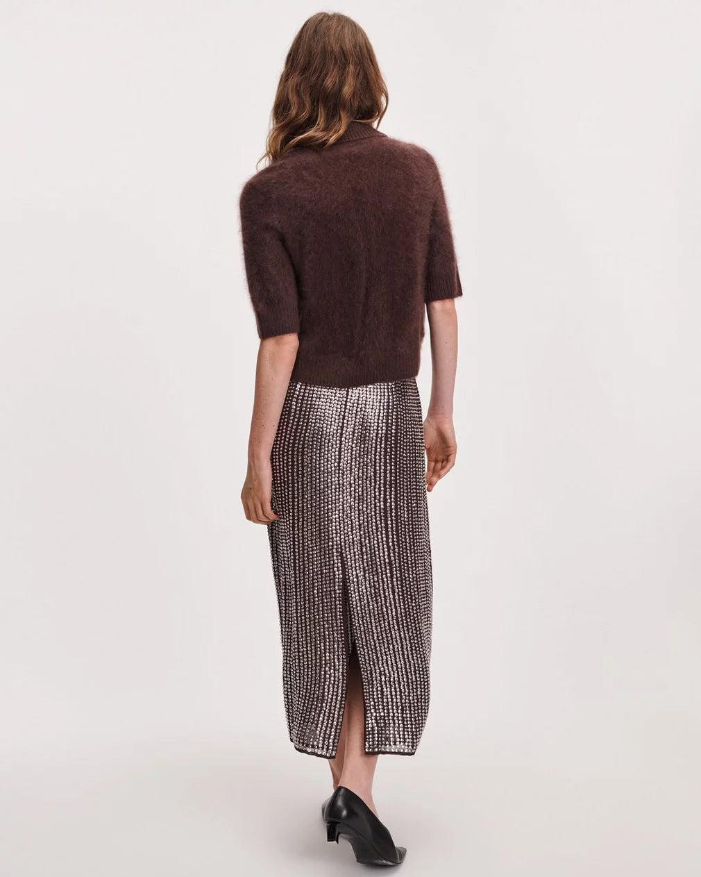 Rag & Bone - Lili Beaded Skirt - Chocolate