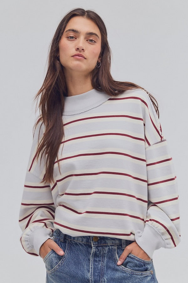 Free People - Palm Springs Striped Pullover