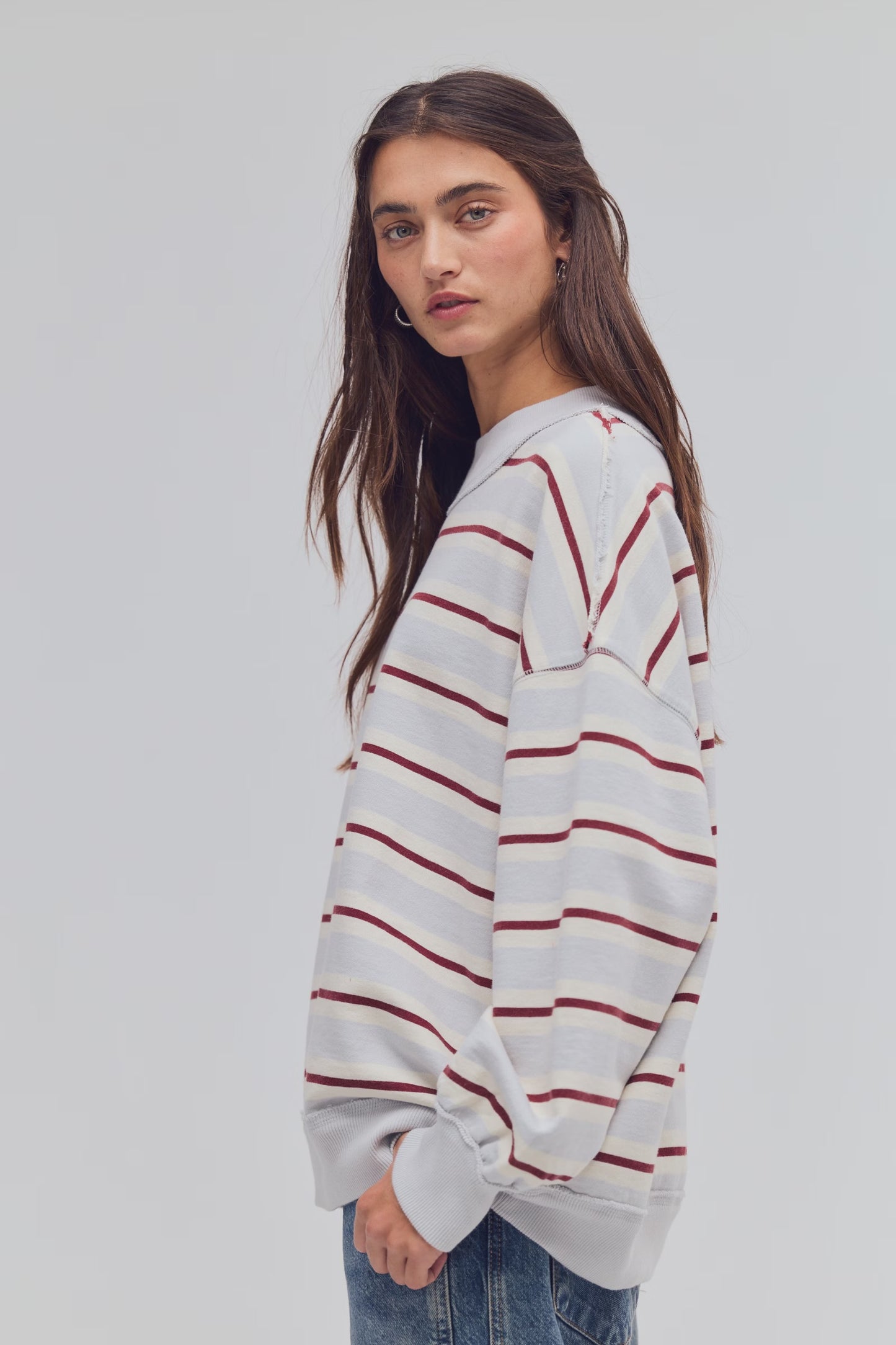 Free People - Palm Springs Striped Pullover